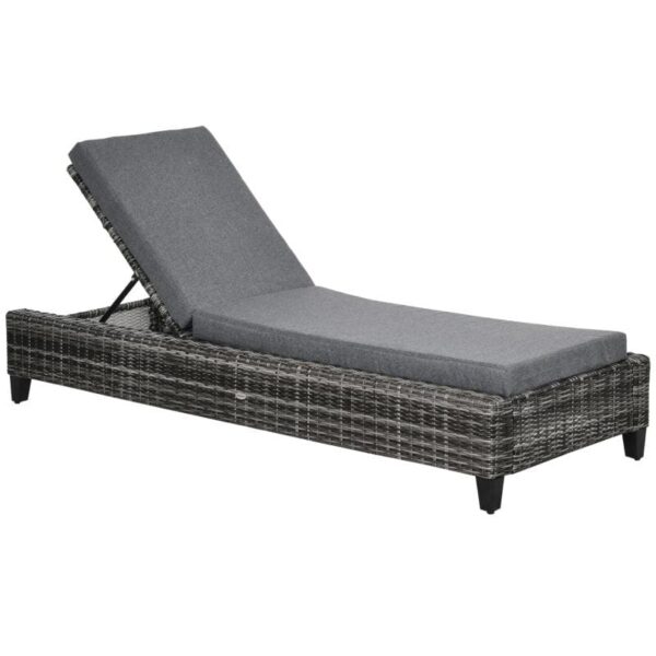 Rootz Lounge Chair - Sun Lounger - Garden Lounger - Beach Lounger - 72 cm x 198 cm x 30 cm