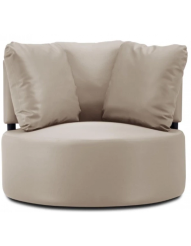 Barts udendørs loungestol i vandafvisende polyester B102 x D102 cm - Beige
