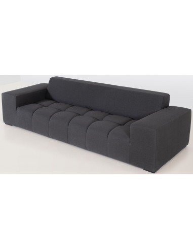 Syra loungesofa i aluminium og sunbrella quick dry polyester 280 x 105 cm - Antracit/Mørkegrå