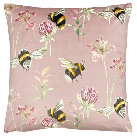Country Bee Garden Cushion Heather, Heather / 43 x 43cm / Polyester Filled