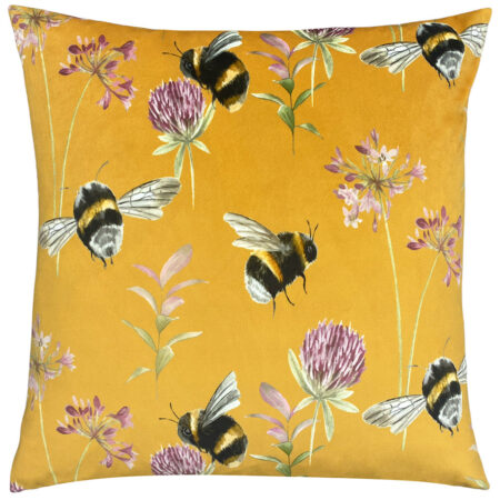 Country Bee Garden Cushion Honey, Honey / 43 x 43cm / Polyester Filled