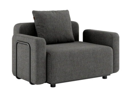 Cobana Lounge Sofa - 1 pers. m/armlæn inkl. pude - Grey - SACKit