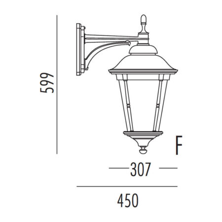 Park Udendørs Væglampe Model F - Noral (Hvid)