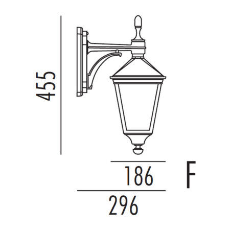 Torino Udendørs Væglampe Model F - Noral (Hvid)