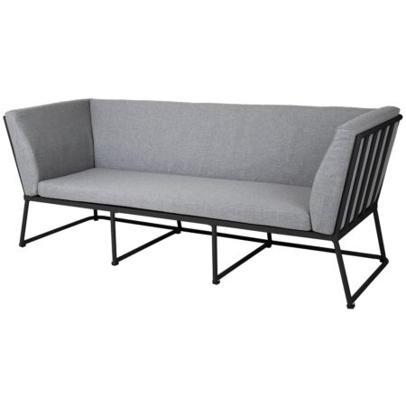 Brafab, Vence 3-personers sofa sort/grå