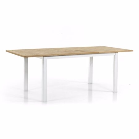 Lyon teak bord 152 / 210 cm Hvidt - Havebord - Brafab - Enggården Havemøbler