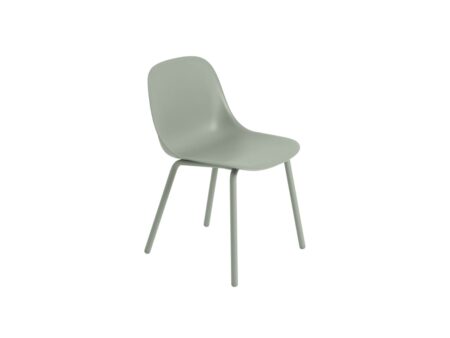 Muuto - Fiber Outdoor Side Chair - Havestol - Dusty Green - H77 x W49,5 x D53 cm