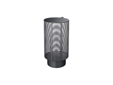 Blomus - OLEA Outdoor Lantern - Lanterne - Gunmetal, Metallic Finish - Large - H48 x L26 x W26 cm