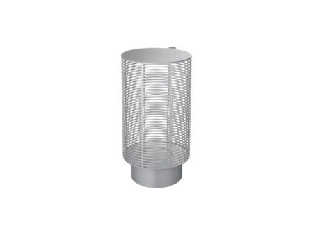 Blomus - OLEA Outdoor Lantern - Lanterne - Gunmetal, Metallic Finish - Medium - H37,5 x L26 x W26 cm
