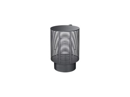 Blomus - OLEA Outdoor Lantern - Lanterne - Silver, Metallic Finish - Large - H48 x L26 x W26 cm