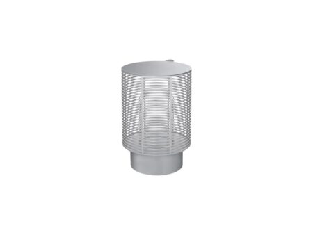Blomus - OLEA Outdoor Lantern - Lanterne - Silver, Metallic Finish - Medium - H37,5 x L26 x W26 cm