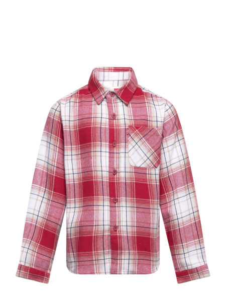 Levi's® Plaid Flannel Pocket Shirt Shirts Long-sleeved Shirts Rød Levi's