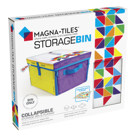 Magna-Tiles - 2-i-1 Opbevaringsboks & Interaktiv Legemåtte