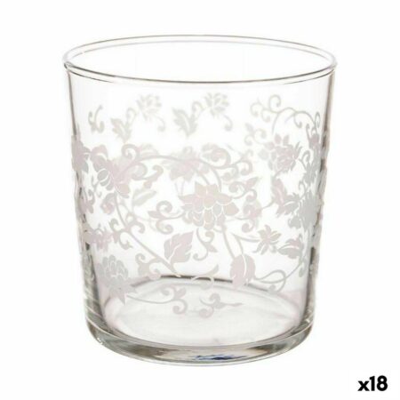 Ølglas Blad af en plante Gennemsigtig Hvid Glas (380 ml) (18 enheder)