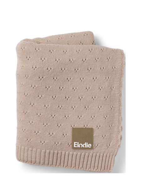 Pointelle Blanket - Blushing Pink Home Sleep Time Blankets & Quilts Lyserød Elodie Details