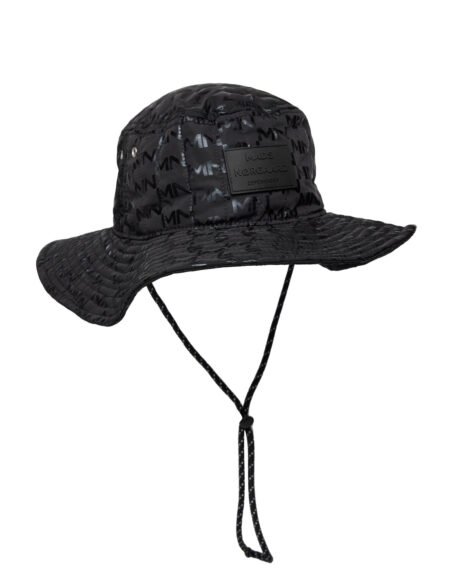 Quilt Logomania Dresden Hat Accessories Headwear Bucket Hats Sort Mads Nørgaard