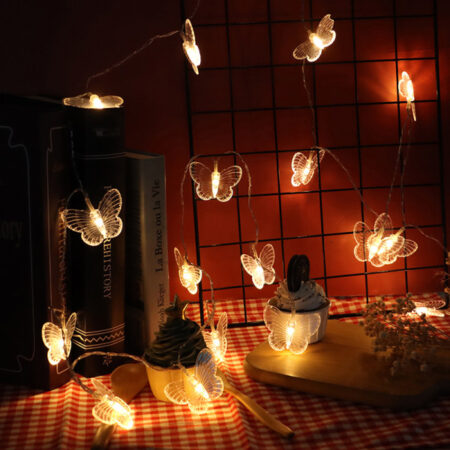 Sommerfugl LED Fairy String Lights Julegardinlys