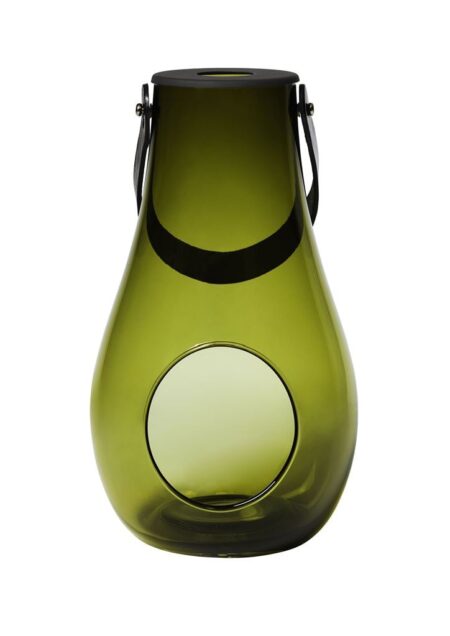 Holmegaard Design With Light Lanterne H: 29 cm - Olivengrøn