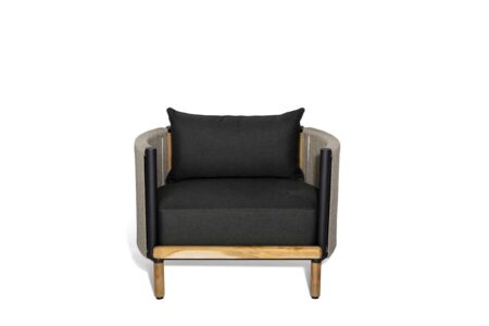 Mindo 107 Lounge Chair SH: 38,5 cm - Dark Grey