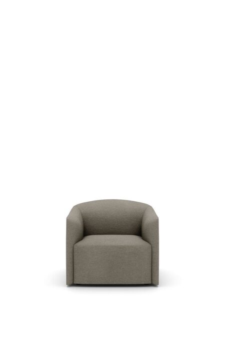 New Works Shore Lounge Chair Extended Base SH: 38 cm - Marlon/Taupe
