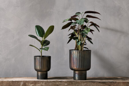 Nkuku Dasalla Planter | Vases & Planters | Antique Brass | Large