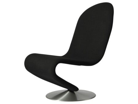 Verpan System 1-2-3 Lounge Chair Standard SH: 38 cm - Hallingdal 190/Aluminium