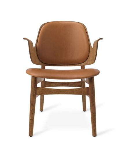 Warm Nordic Gesture Lounge Chair SH: 46 cm - Teak/Camel