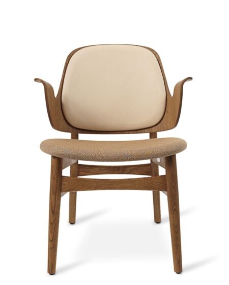 Warm Nordic Gesture Lounge Chair SH: 46 cm - Teak/Nature/Latte
