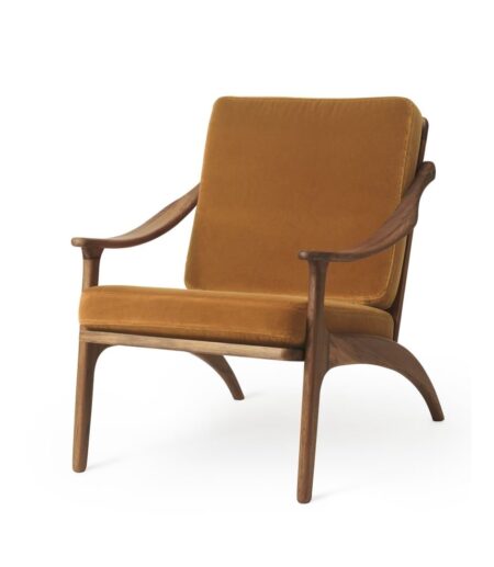 Warm Nordic Lean Back Lounge Chair SH: 41 cm - Teak/Amber