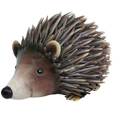 Woodland Hedgehog Metal Garden Sculpture 21cm
