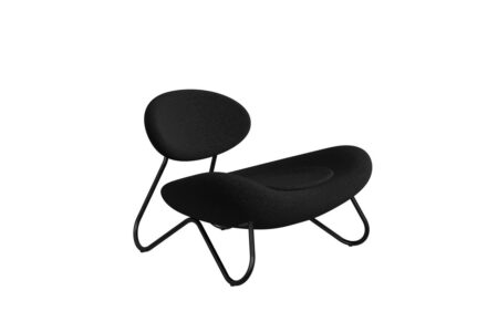 Woud Meadow Lounge Chair SH: 37 cm - Hallingdal Black/Black