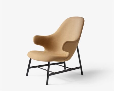 &Tradition Catch JH13 Lounge Chair SH: 36 cm - Black/Orange