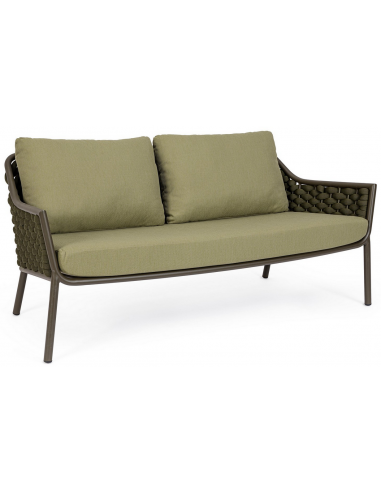 Everly loungesofa i aluminium og olefin B170 cm - Oliven/Mørkegrøn/Grøn