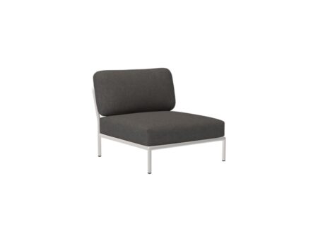 HOUE - LEVEL / Lounge Chair - Havestol - Dark Grey/Muted White - L81 x W95 x H82 x SH38 cm