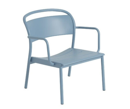Muuto Linear Steel Lounge Armchair - Pale Blue