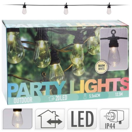 ProGarden LED-lyskæde med 20 lyspærer 4,5 V