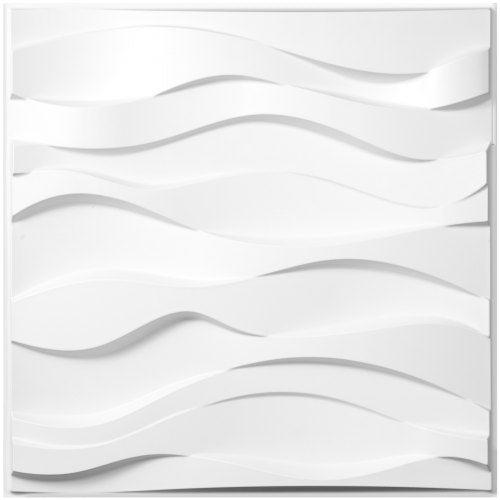 3d vægpaneler vægpaneler 13 pakke PVC dekorative vægpaneler 3D fliser stor bølge