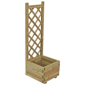 Blooma Grow Your Own Pale Green Wooden Bell Rectangular Planter 40Cm