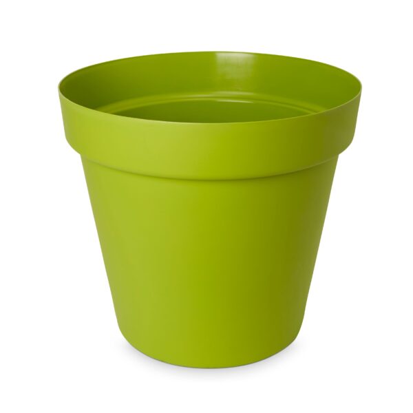 Blooma Nurgul Green Plastic Round Plant Pot (Dia)40Cm