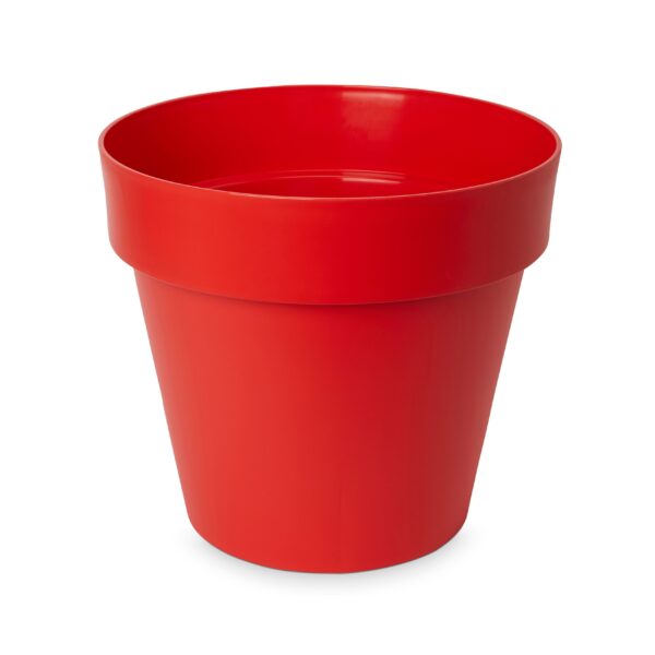 Blooma Nurgul Red Plastic Round Plant Pot (Dia)40Cm