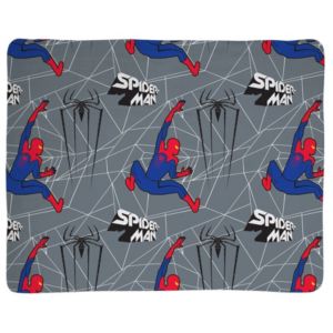 Blue, Grey & Red Marvel Spiderman Fleece Blanket