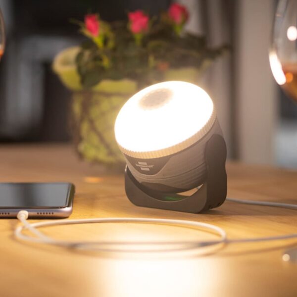 Brennenstuhl genopladelig LED-udendørslampe OLI med Bluetooth-højtaler