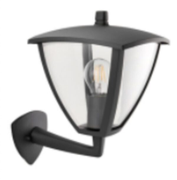 Brilliant | Hadlee udendørs væglampe stående antracit | 1x A60, E27, 40W, egnet til normale lamper (medfølger ikke)