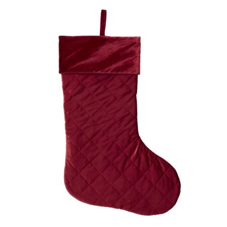 Burnt Russet Polyester (Pes) Quilted Stocking
