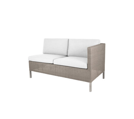 CANE-LINE DINING LOUNGE SOFA 2PERS/VENSTRE MODUL - WHITE 153