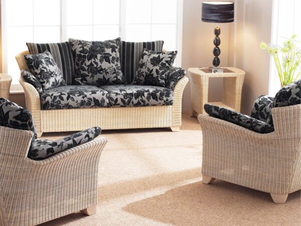 Cane Arona 2+1+1 Seater Without Arm Pads Conservatory Sofa Set