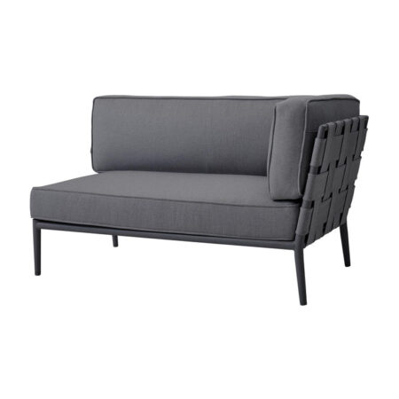 Cane-line Conic 2-pers Outdoor havesofa venstre modul, Grå
