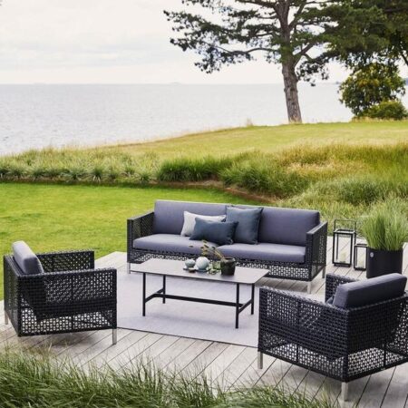 Cane-line Connect Loungestol Outdoor, sort