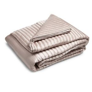 Chartwell Oyster Ribbed Quilted Throw