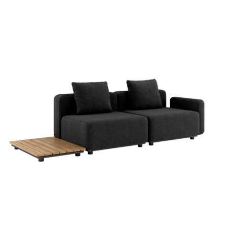 Cobana Lounge Sofa - 3 pers. m. sidebord inkl. puder